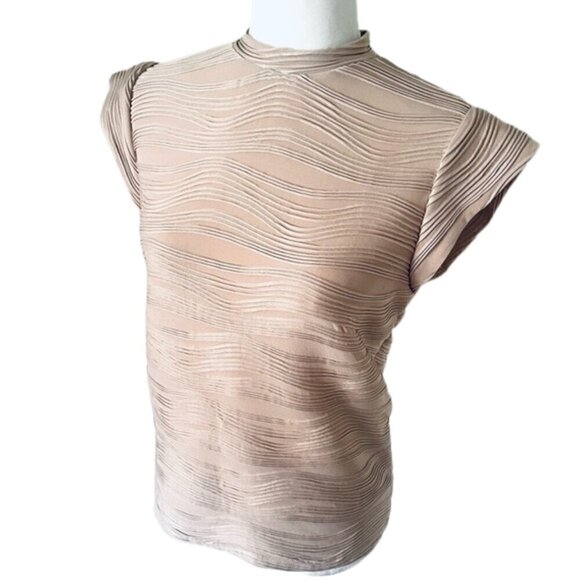 Beige / Tan Sleeveless Shift - Size M - Great Condition - Picture 1 of 10